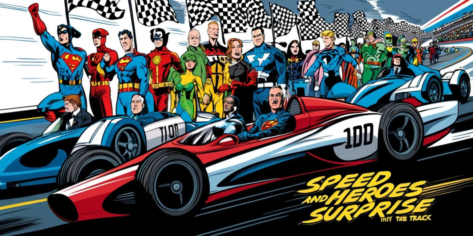 Speed and Surprise: Comic Heroes and Classic Icons Hit the Track