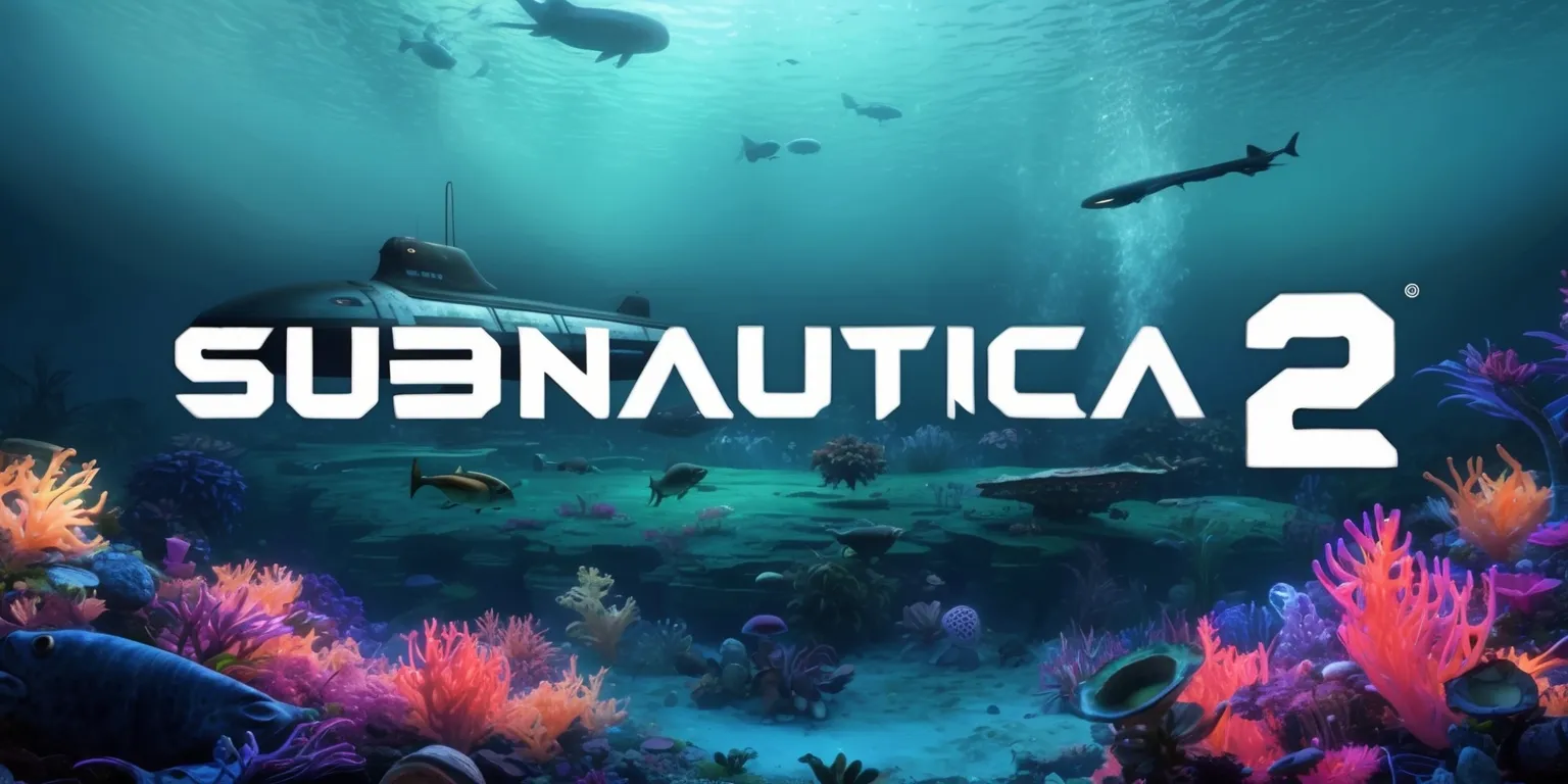A futuristic underwater scene from Subnautica 2 game, with a vast oceanic landscape, featuring a diverse array of alien sea creatures, and a sleek, high-tech submarine in the distance, surrounded by an abundance of glowing, iridescent sea flora, with a vibrant color palette, and a sense of depth and dimensionality, as if viewed through a diving helmet, with the game's distinctive logo subtly integrated into the scenery, in a stylized, futuristic font, with bold, metallic letters, and a soft, blue-green mist effect in the background, evoking a sense of mystery and exploration.